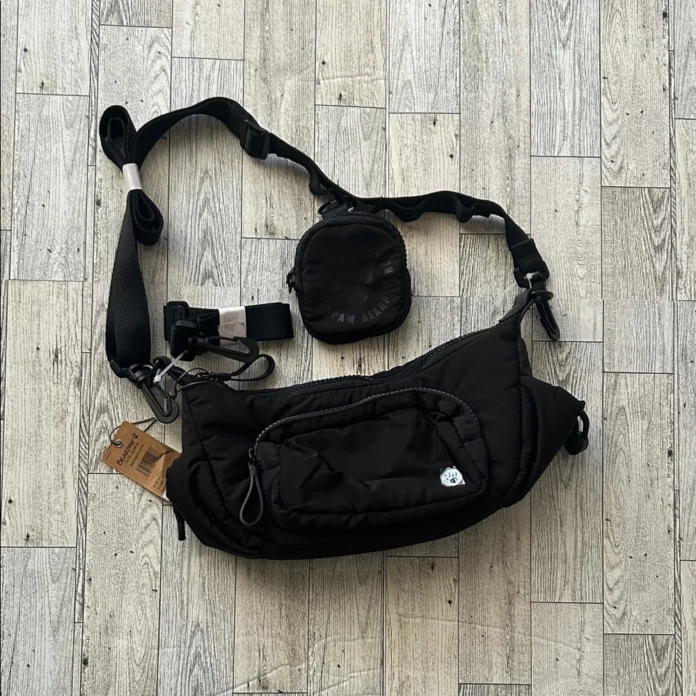 Bearpaw black Crossbody Bag with Pouch